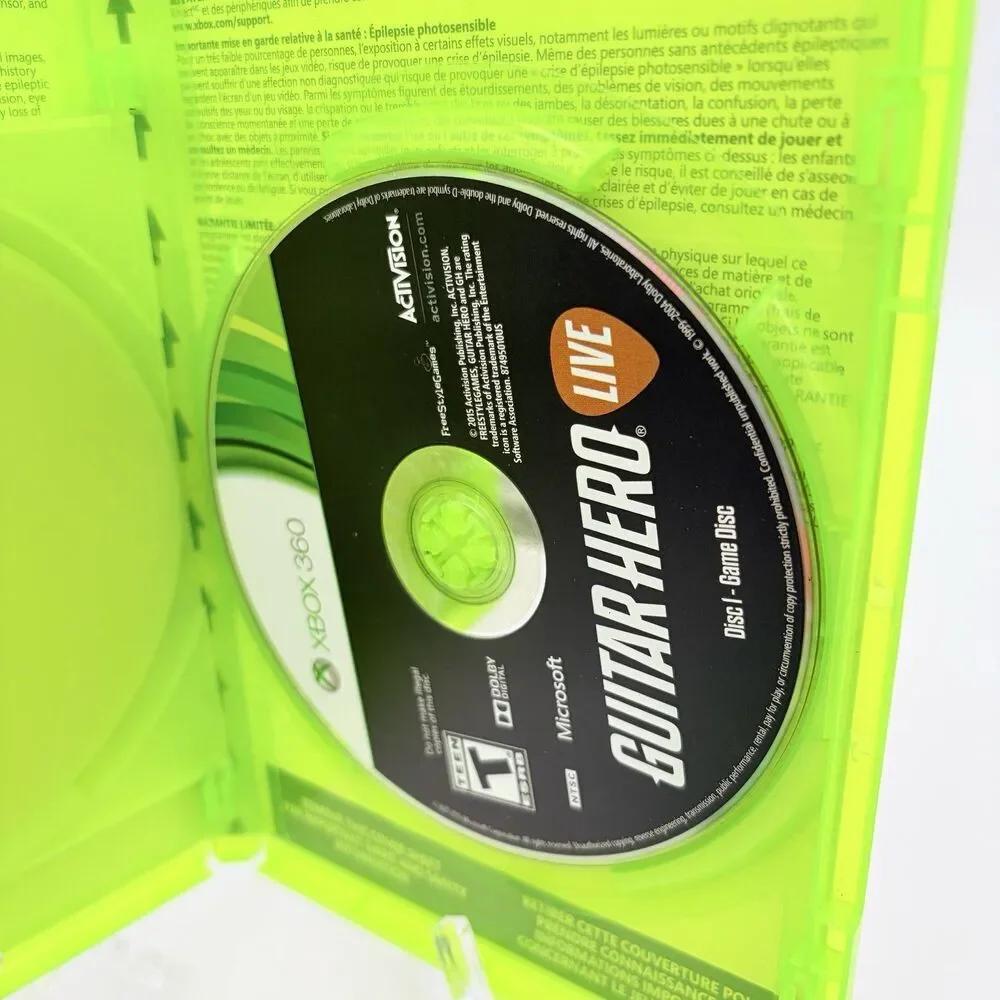 Guitar Hero Live (Xbox 360, 2015) - 2 Discs Tested Works Perfect.